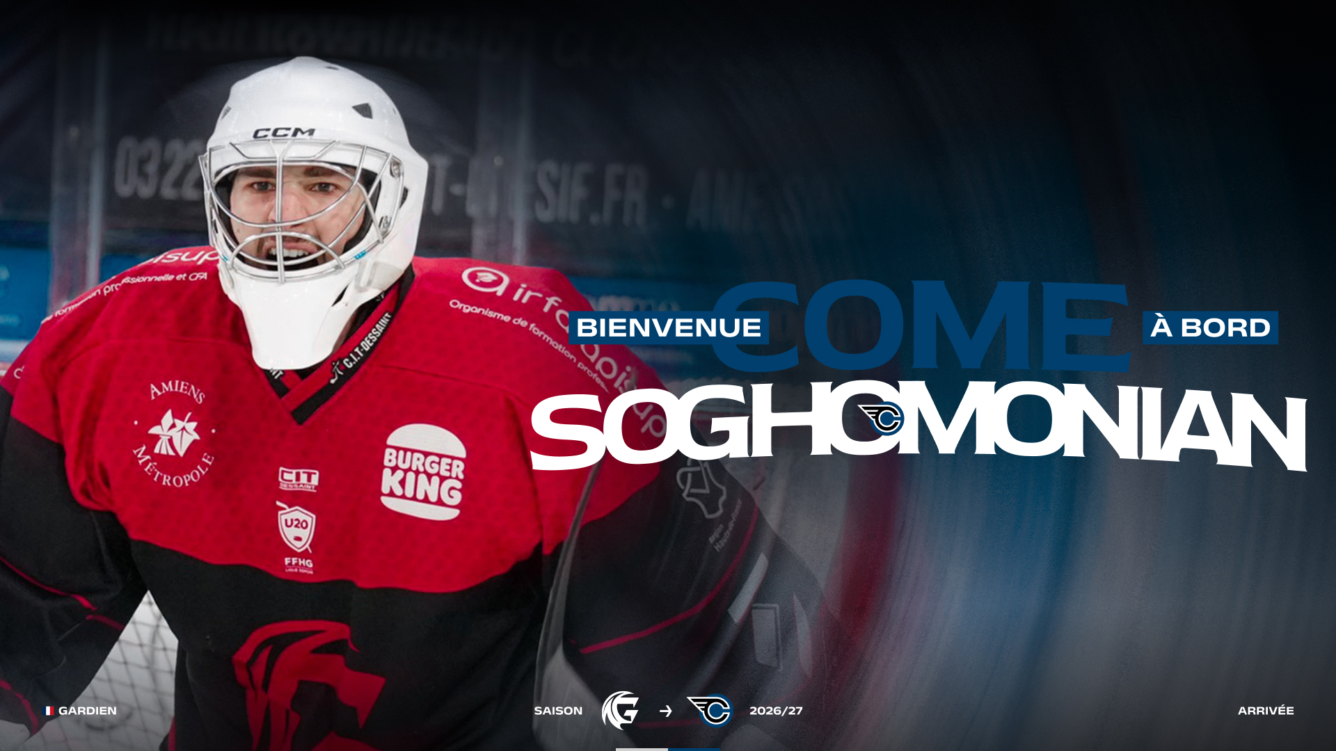 Image Côme Soghomonian rejoint les Corsaires !