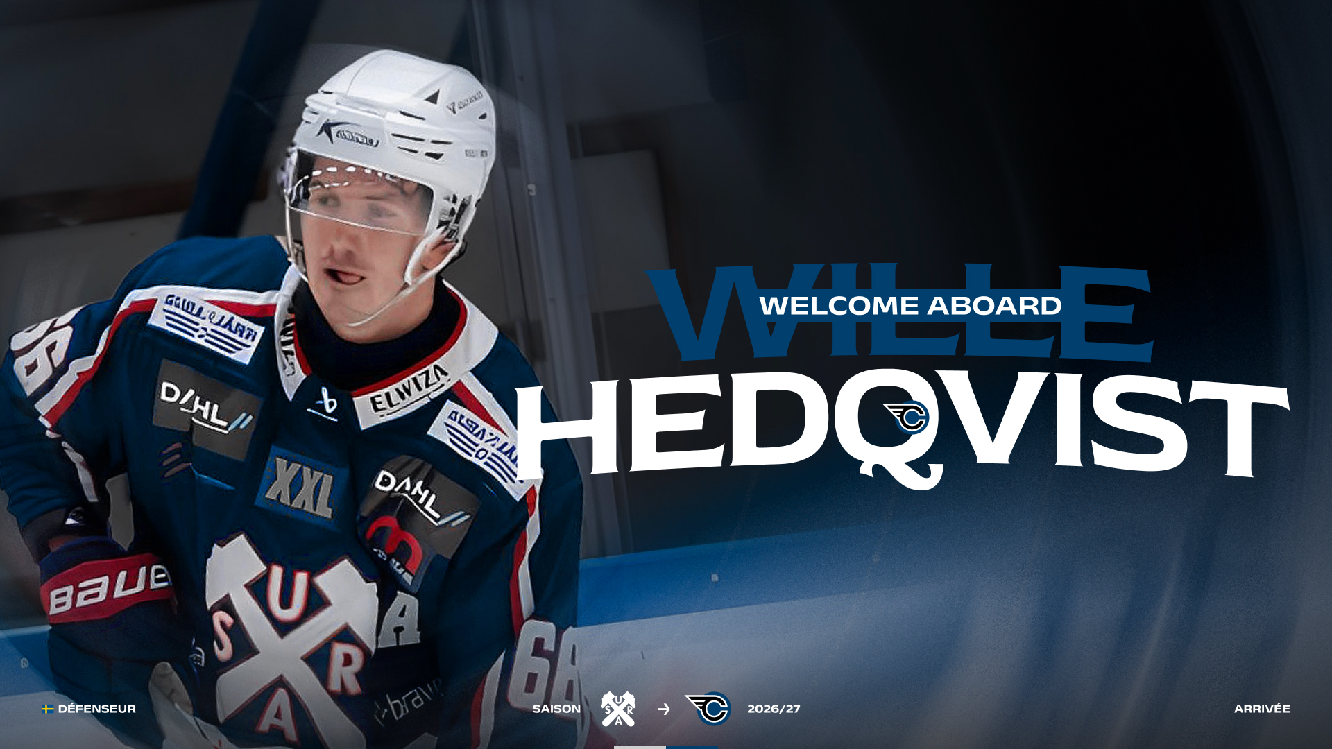 Image Wille Hedqvist s’engage avec les Corsaires !